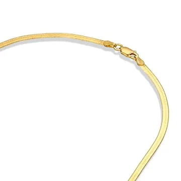 PAVOI Italian 925 Silver 22K Gold Plated Snake Chain Necklace