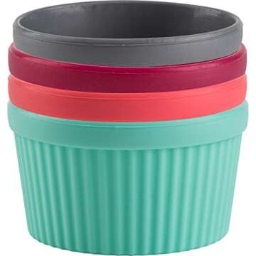 Trudeau Baking Ramekins, Set of 4, Assorted