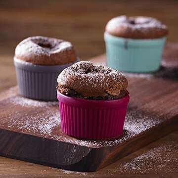 Trudeau Baking Ramekins Set of 4 in Vibrant Colors