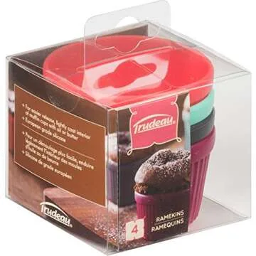 Trudeau Baking Ramekins Set of 4 in Vibrant Colors