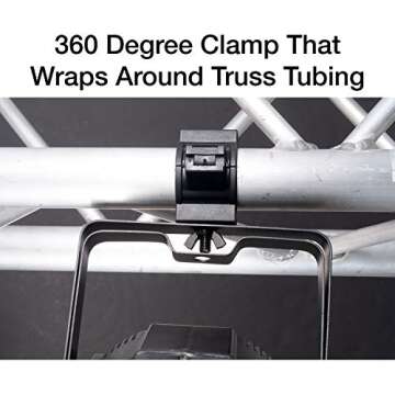 ADJ Products O-clamp 1.5 1.5-Inch Plastic o Clamp 360 Degree Wrap Around Clamp