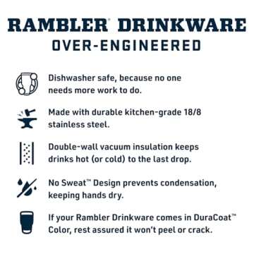 YETI Rambler 10 oz Tumbler, Stainless Steel, Vacuum Insulated with MagSlider Lid, Navy