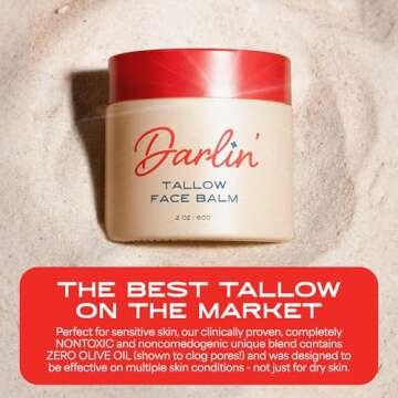 Darlin' Skincare Tallow Face Balm for Glowing Skin