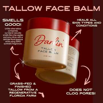 Darlin' Skincare Tallow Face Balm for Glowing Skin