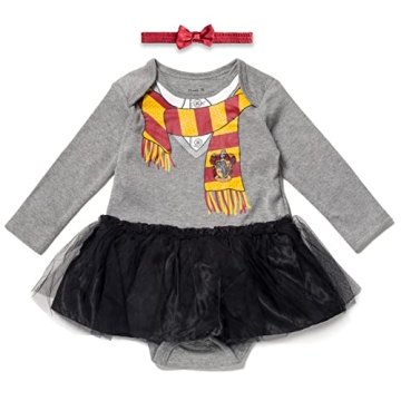 Harry Potter Hermione Infant Baby Girls Dress and Headband Bodysuit