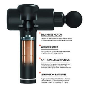 Sharper Image Powerboost Massage Gun for Efficient Recovery