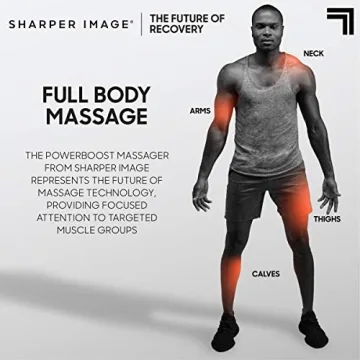Sharper Image Powerboost Massage Gun for Efficient Recovery