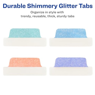Avery Margin Ultra Tabs - Pastel Sparkle Sticky Tabs