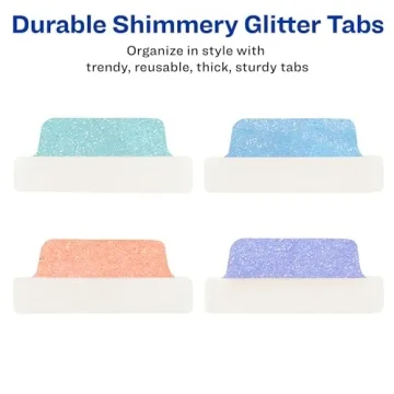 Avery Margin Ultra Tabs - Pastel Sparkle Sticky Tabs