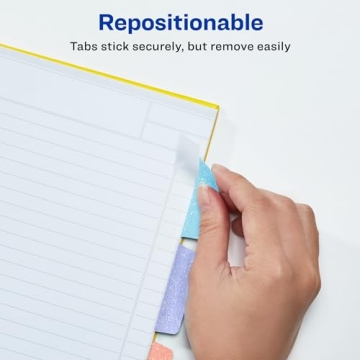 Avery Margin Ultra Tabs - Pastel Sparkle Sticky Tabs