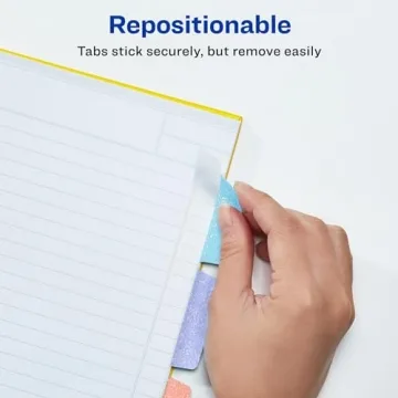 Avery Margin Ultra Tabs - Pastel Sparkle Sticky Tabs