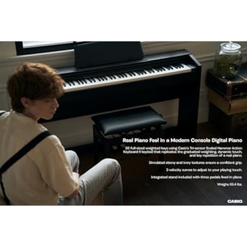 Casio Privia PX-770BK 88-Key Digital Piano with Weighted Keys