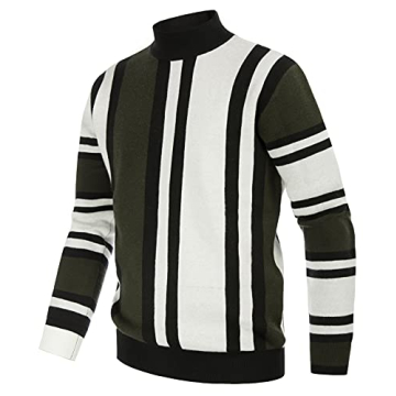 GRACE KARIN Mockneck Sweater for Men - Warm & Stylish Fashion