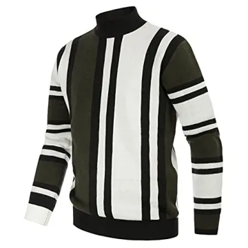 GRACE KARIN Mockneck Sweater for Men - Warm & Stylish Fashion