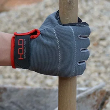 HANDLANDY Men's Touchscreen Work Gloves - Small, Grey
