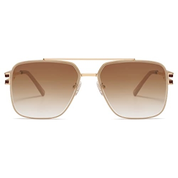 SOJOS Retro Oversized Square Sunglasses with UV400 Protection