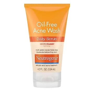 Neutrogena Oil-Free Acne Face Scrub, 2% Salicylic Acid Acne Treatment