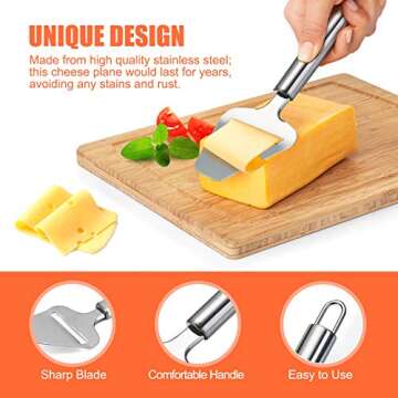 Adjustable Stainless Steel Cheese Cutter Set for All Types