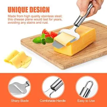 Adjustable Stainless Steel Cheese Cutter Set for All Types