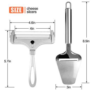 Adjustable Stainless Steel Cheese Cutter Set for All Types