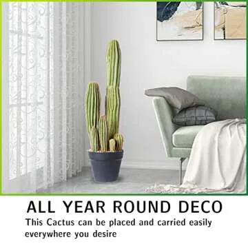 Buy AntHousePlant 24" Artificial Cactus for Home & Office