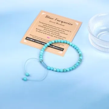 Handmade Blue Turquoise Bracelet for Wisdom and Healing