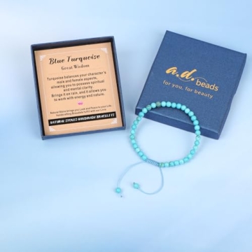 Handmade Blue Turquoise Bracelet for Wisdom and Healing