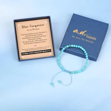 Handmade Blue Turquoise Bracelet for Wisdom and Healing