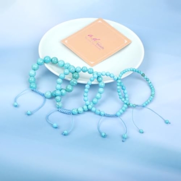 Handmade Blue Turquoise Bracelet for Wisdom and Healing