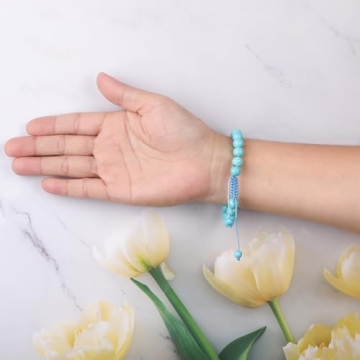 Handmade Blue Turquoise Bracelet for Wisdom and Healing