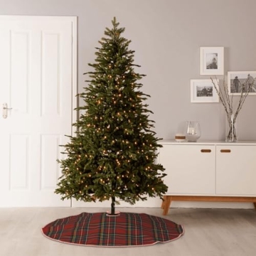 Classic Royal Stewart Tartan Christmas Tree Skirt - 48 Inch