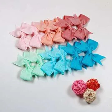 Stylish ALinmo 2" Baby Hair Clips for Infants and Toddlers