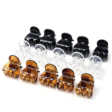 Goody Women's Mini Claw Clips 15 Count for All Hair Types