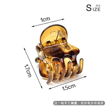 Goody Women's Mini Claw Clips 15 Count for All Hair Types