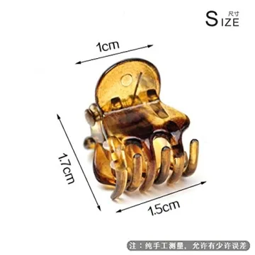 Goody Women's Mini Claw Clips 15 Count for All Hair Types