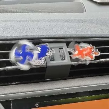 Cute Car Vent Clips - Fun Running Air Freshener Spinner
