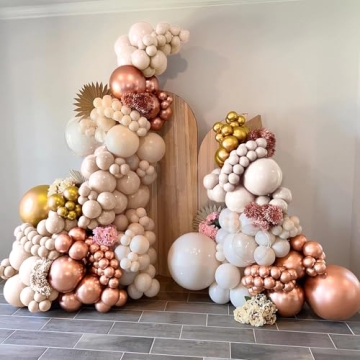 Rose Gold Confetti Balloons for Elegant Celebrations