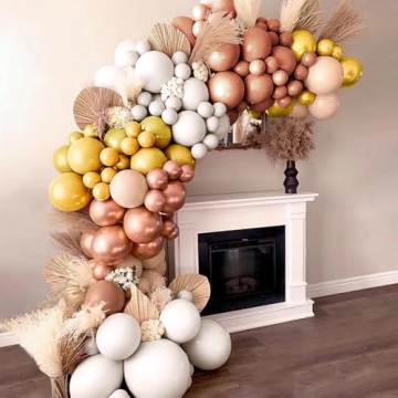 Rose Gold Confetti Balloons for Elegant Celebrations