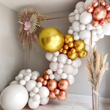 Rose Gold Confetti Balloons for Elegant Celebrations