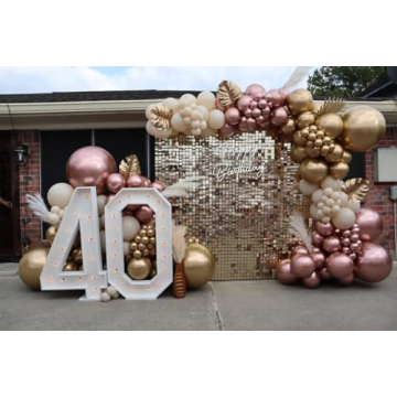 Rose Gold Confetti Balloons for Elegant Celebrations