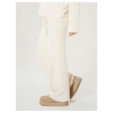 Comfortable Women's Wide Leg Fuzzy Lounge Pants