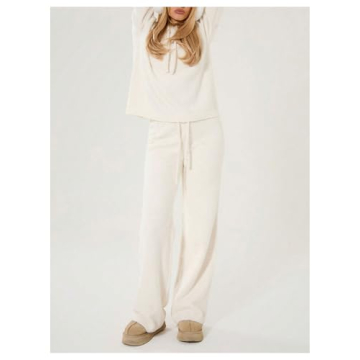 Comfortable Women's Wide Leg Fuzzy Lounge Pants