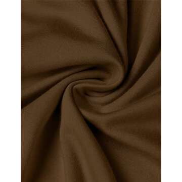 ZESICA Women's Spring Long Sleeve Bodycon Maxi Dresses Sexy Ruched Crew Neck Slim Fit Cocktail Party Dress,Brown,Small