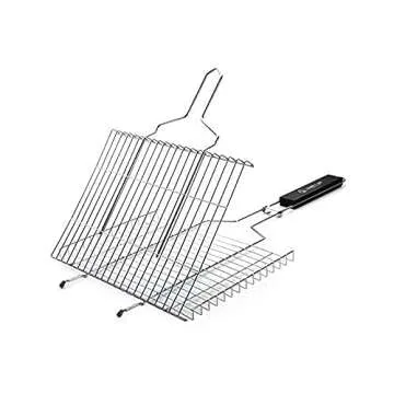 Marshmallow Roasting Sticks & BBQ Fish Grill Basket- Perfect BBQ Tools Set