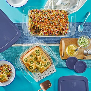 Versatile Pyrex Easy Grab 4-Pack Glass Baking Dish Set