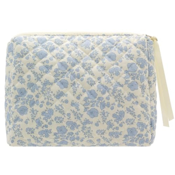 Stylish PAZIMIIK Quilted Makeup Organizer for Women