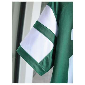 GORGLITTER Women's Oversized Jersey Number Graphic Short Sleeve Crew Neck T Shirt