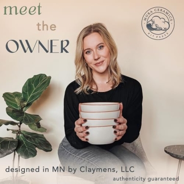 Mora Ceramic Bowls For Kitchen, 28oz - Bowl Set of 4 - For Cereal, Salad, Pasta, Soup, Dessert, Serving etc - Dishwasher, Microwave, and Oven Safe - For Breakfast, Lunch and Dinner - Vanilla White