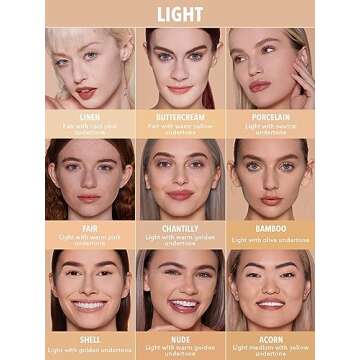 SHEGLAM SKin-Focus Full Coverage Powder Foundation Oil-Control Lightweight Face Pressed Powder Makeup-Porcelain