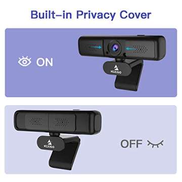 NexiGo N650 2K QHD Webcam with Digital Zoom & Privacy Cover